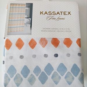🎁Kassatex Fine Linens Shower Curtain - 72" x 72"